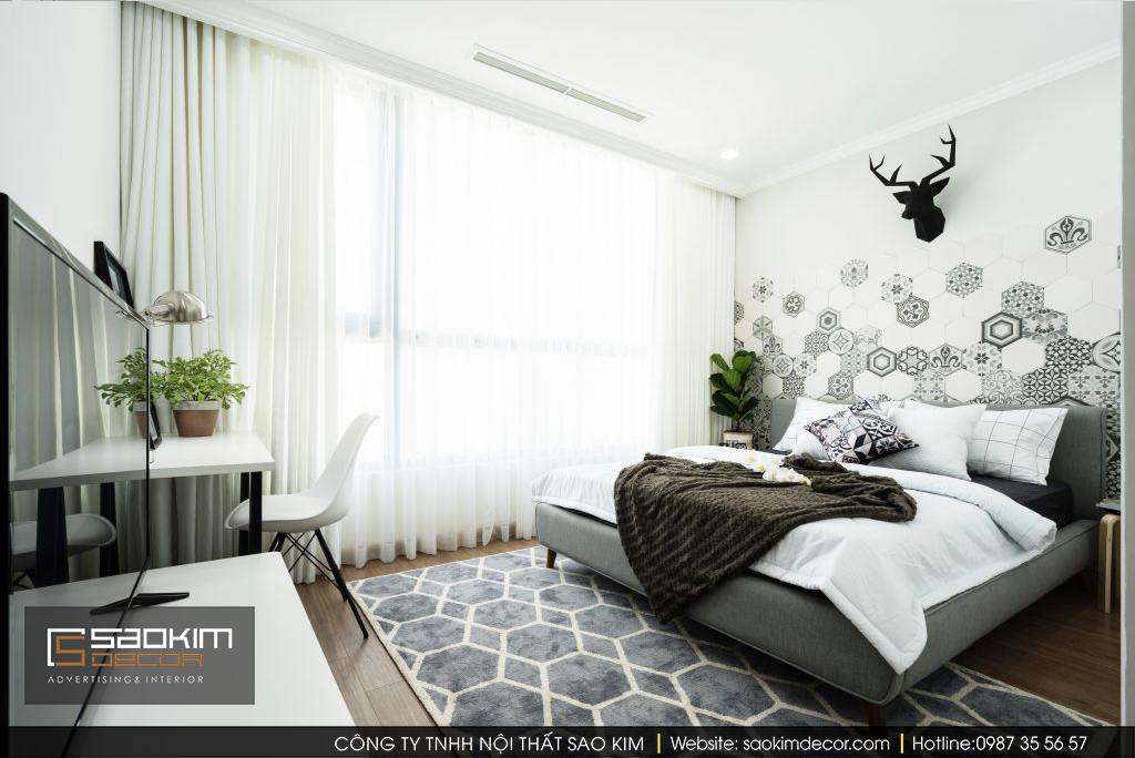 Thiết kế phòng ngủ chung cư scandinavian