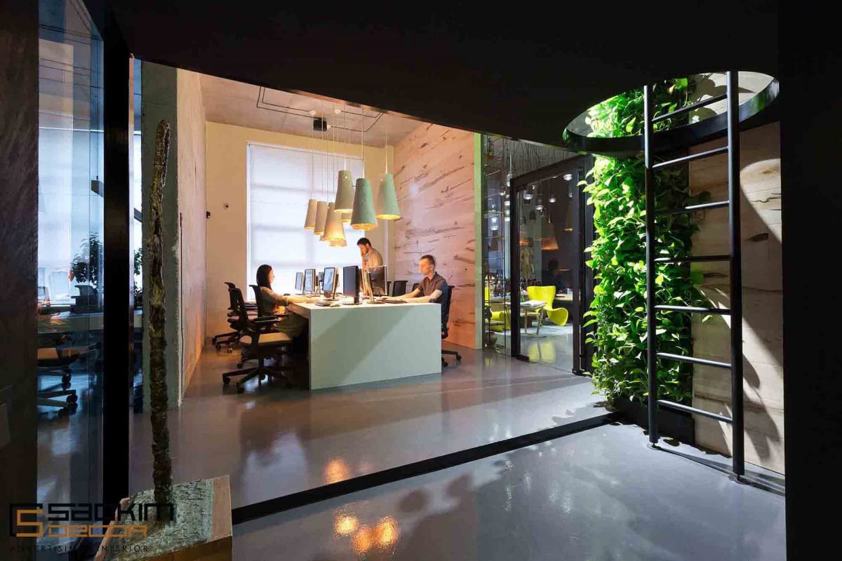 Thiết kế văn phòng dạng showroom