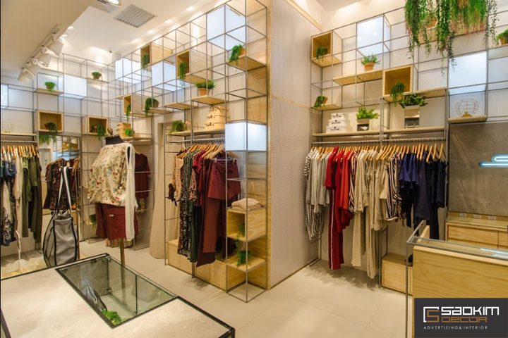 Thiết kế nội thất shop thời trang đẹp