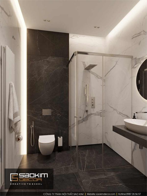 Thiết kế phòng tắm chung cư Bohemia Residence