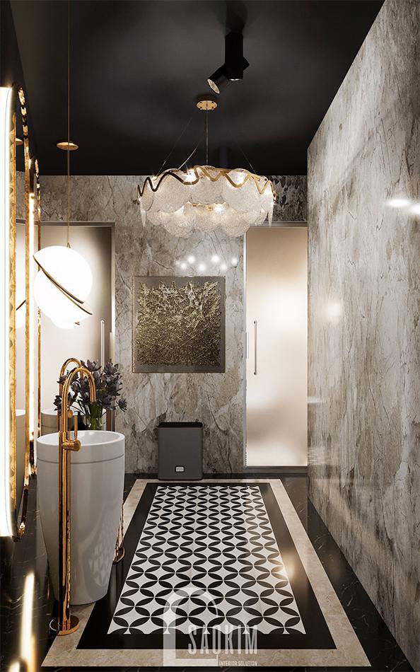 Thiết kế WC spa cao cấp Choi's Beauty theo phong cách Tân cổ điển Luxury